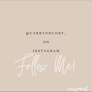 Hello! I’m Cortney, follow me on instagram!